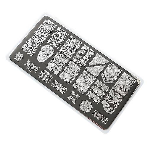 Nail Art Stamping Bask Plakas