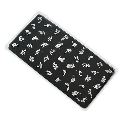 Nail Art Stamping Bask Plakas