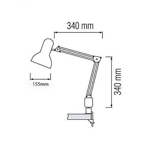 Akrobat Hareketli Masa alma Lambas - Manikr Masa Lambas  Mengeneli Beyaz
