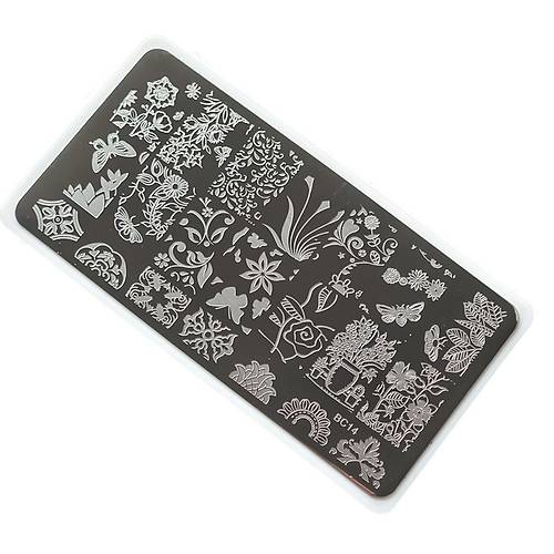 Nail Art Stamping Bask Plakas