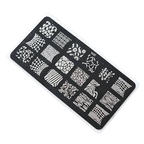 Nail Art Stamping Bask Plakas