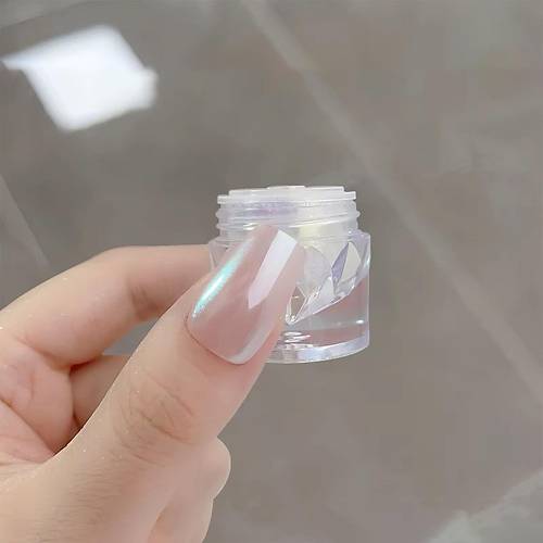 Nail Art Trnak Ssleme nci Tozu Sedefli Beyaz No:1