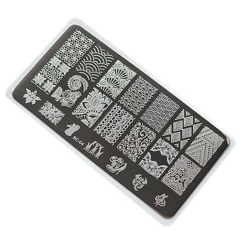 Nail Art Stamping Bask Plakas