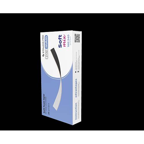 Staleks Manikr Trps Pap-Mam Yumuak ift Tarafl Yedek Zmpara 180-240 Grit 25li