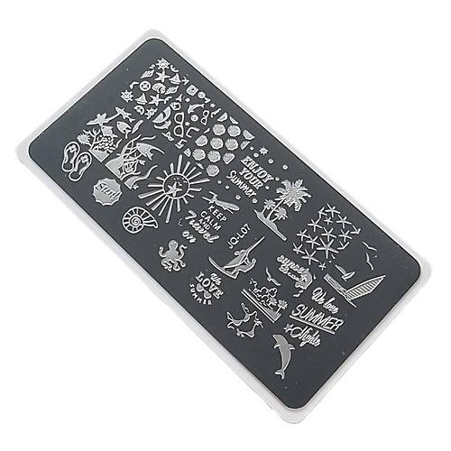 Nail Art Stamping Bask Plakas