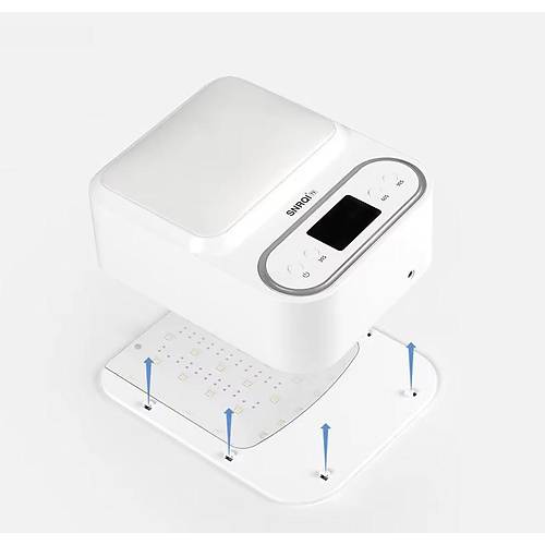 T9 Deri Y�zeyli Manik�r T�rnak Kurutucu UV Led Lamba Protez T�rnak Lambas� Beyaz 48W