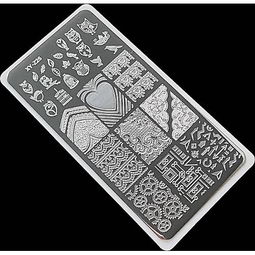 Nail Art Stamping Bask Plakas