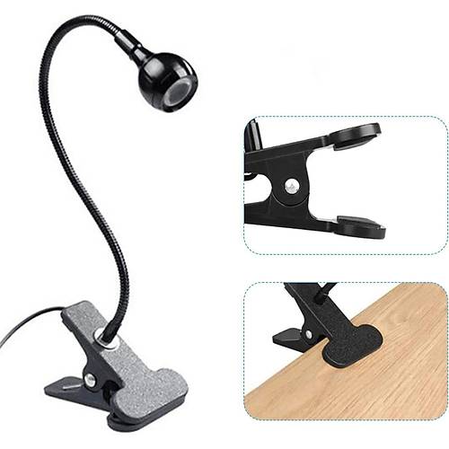 Portatif Mandall Mini Uv Led Lamba Manikr Trnak Kurutucu Siyah 3w