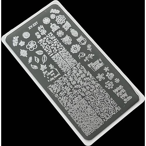 Nail Art Stamping Bask Plakas