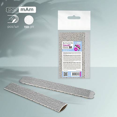 Staleks Manikr Pap-Mam Giydirmeli Yumuak Yedek Zmpara 150 Grit 30lu