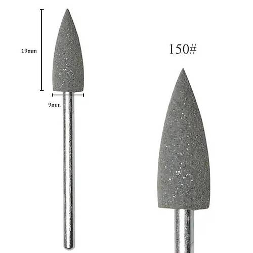 Silikon Trnak Parlatma Trp Ucu 150 Grit Sivri Siyah