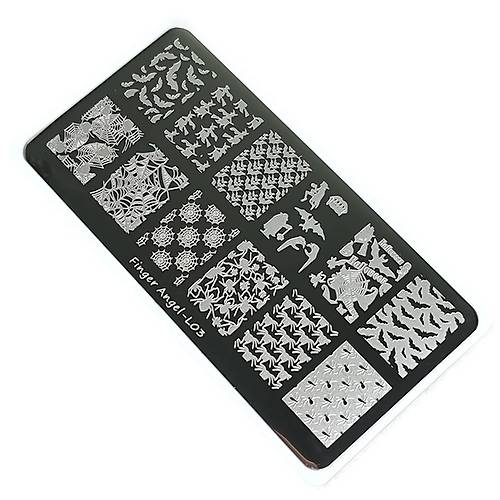 Nail Art Stamping Bask Plakas FVL03