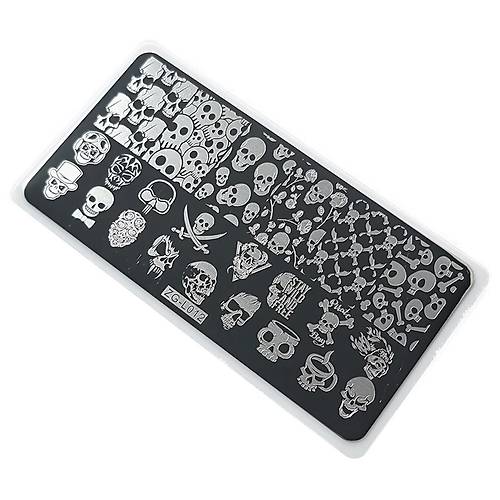Nail Art Stamping Bask Plakas