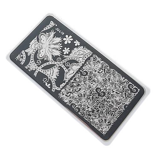 Nail Art Stamping Bask Plakas