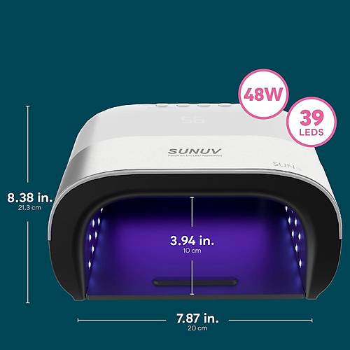 SUNUV Sun3 Manikr Trnak Kurutucu UV Led Lamba Beyaz 48w