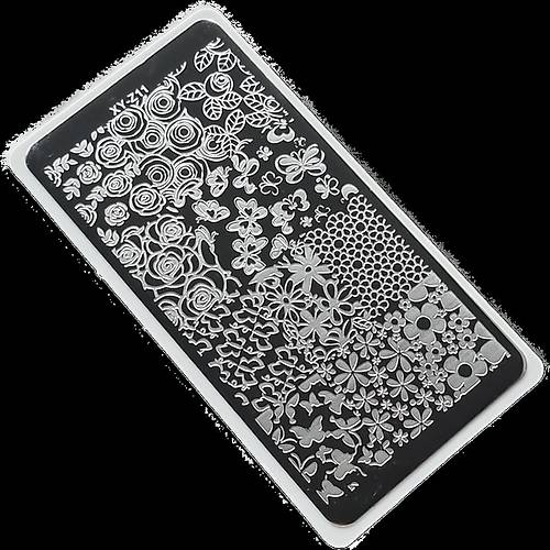 Nail Art Stamping Bask Plakas