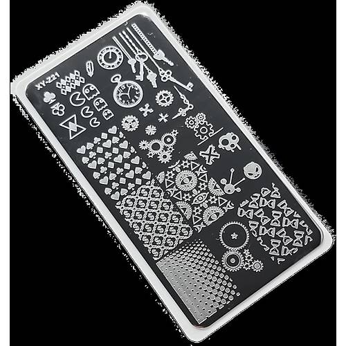Nail Art Stamping Bask Plakas