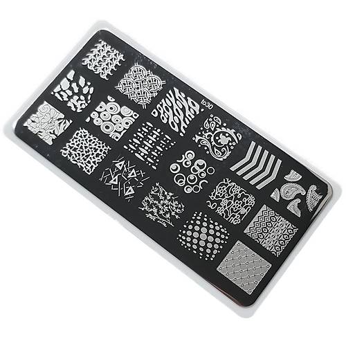 Nail Art Stamping Bask Plakas