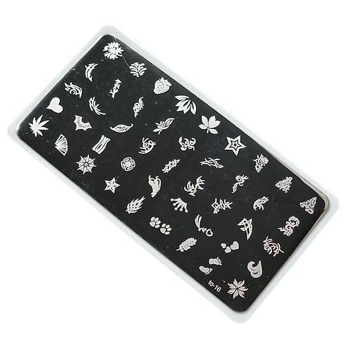 Nail Art Stamping Bask Plakas