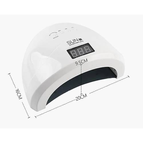 Sun 1S Manikr Trnak Kurutucu UV Led Lamba Beyaz 48w