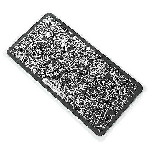Nail Art Stamping Bask Plakas VL16