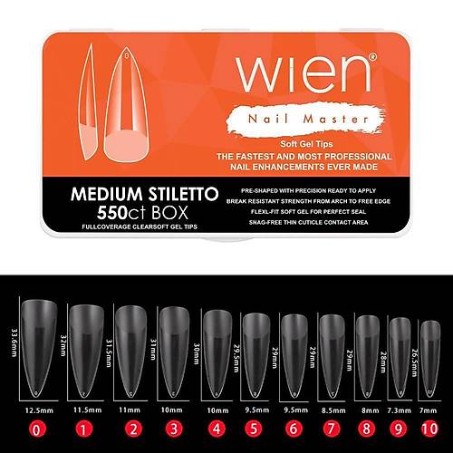 Yeni Nesil Protez Trnak Jel Tips Soft Gel Tips Medium Stiletto 550 adet