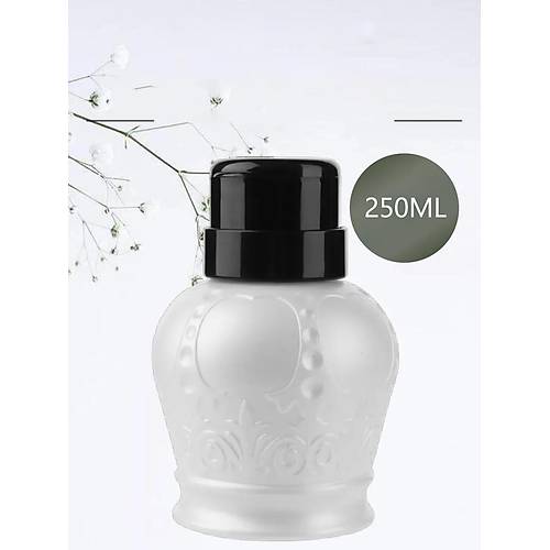 Desenli Pompal� S�v� �i�esi Aseton Cleanser �i�esi Gri 250ml