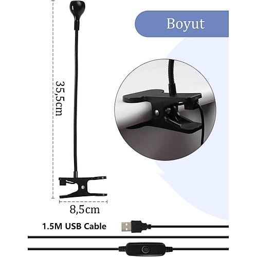 Portatif Mandall Mini Uv Led Lamba Manikr Trnak Kurutucu Siyah 3w