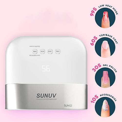 SUNUV Sun3 Manikr Trnak Kurutucu UV Led Lamba Beyaz 48w