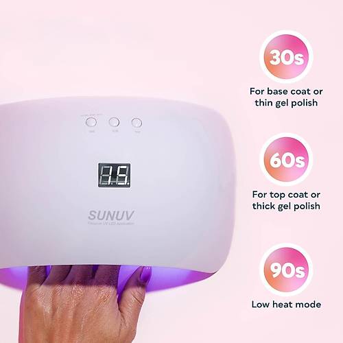 SUNUV Sun8 Portatif Manikr Trnak Kurutucu UV Led Lamba 36w
