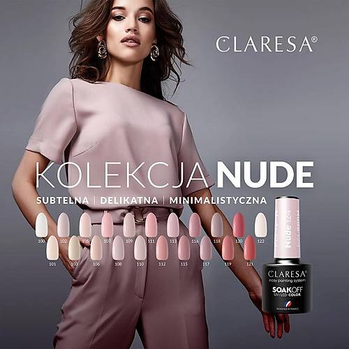 Claresa Kalc Oje Nude 122 Ak Nude Pembe 5gr