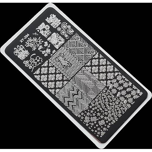 Nail Art Stamping Bask Plakas