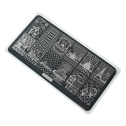 Nail Art Stamping Bask Plakas