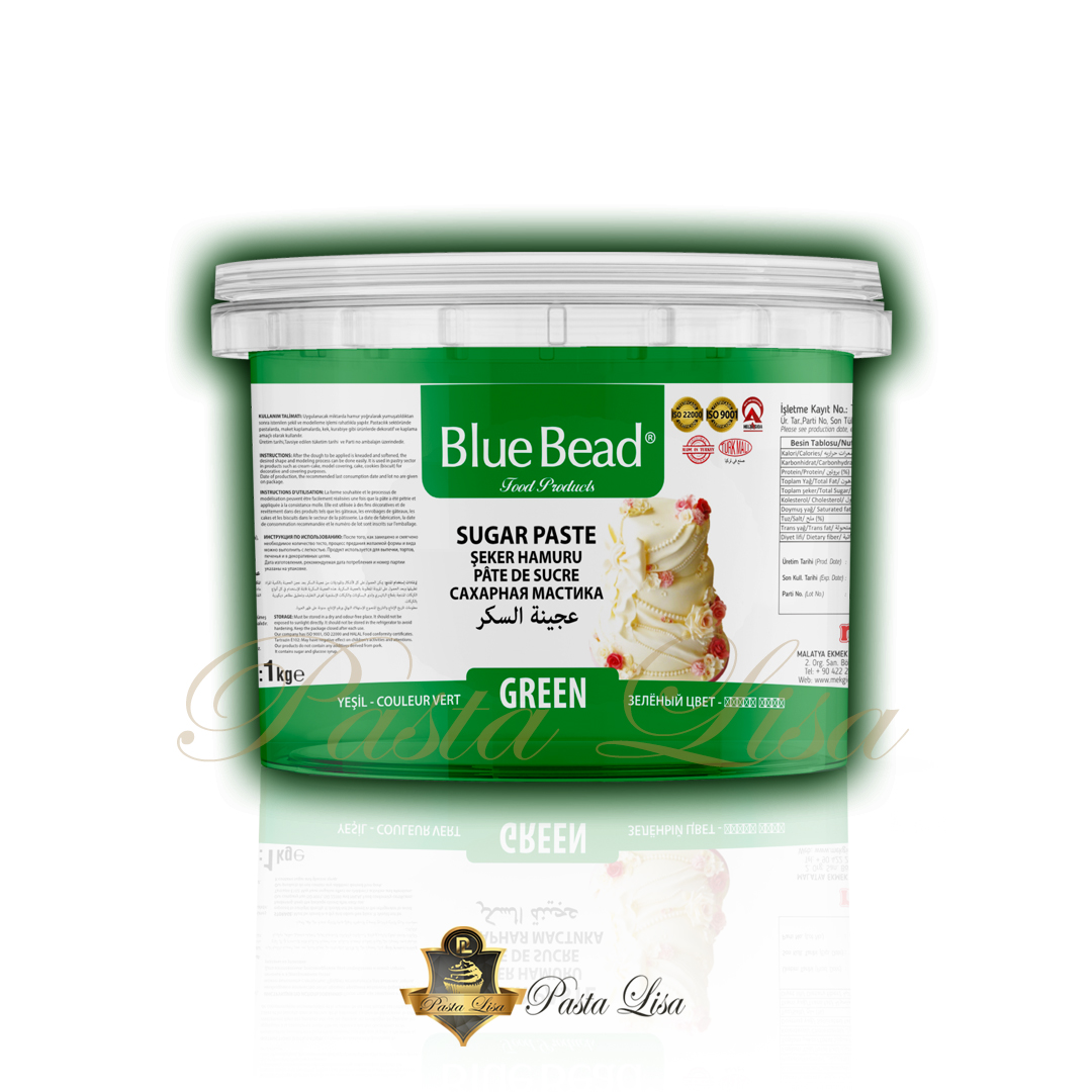 Blue Bead Şeker Hamuru 1kg - Yeşil