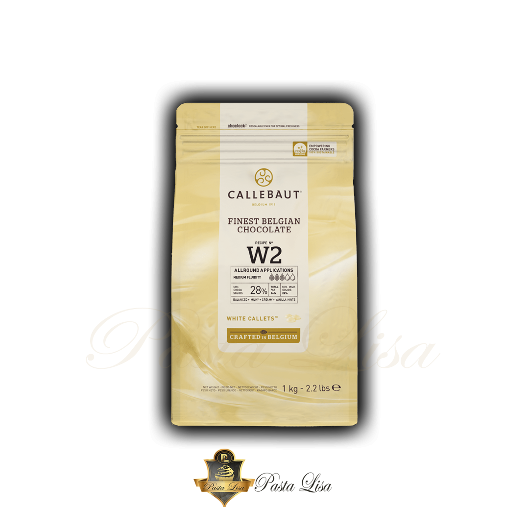 Callebaut Beyaz W2 Pul Çikolata 1kg.