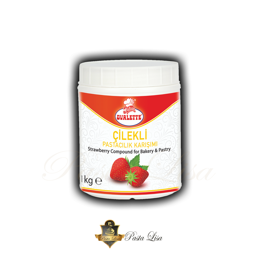 Ovalette Pastacılık Karışımı Sos 1kg - Çilekli