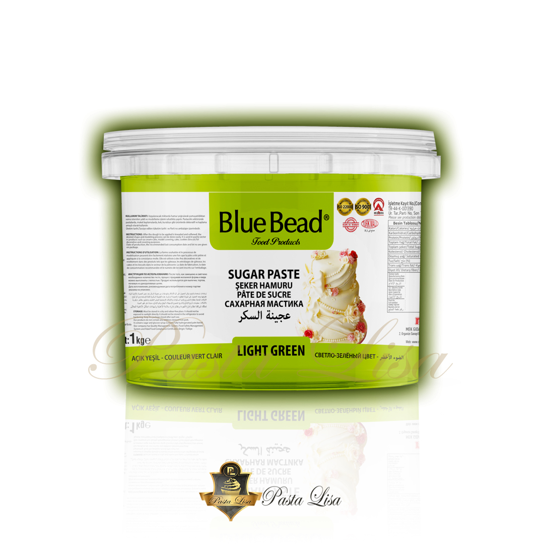 Blue Bead Şeker Hamuru 1kg - Yeşil (Açık Ton)