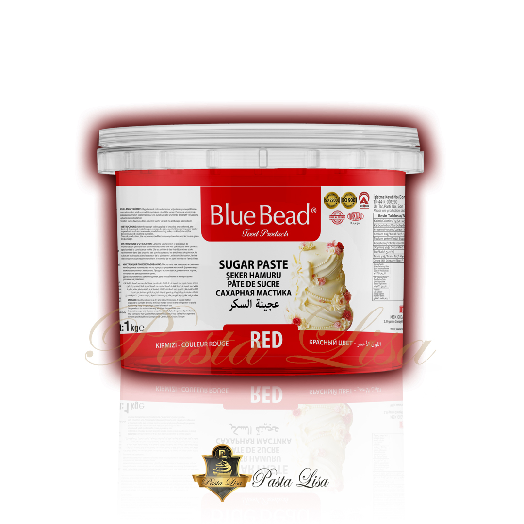 Blue Bead Şeker Hamuru 1kg - Kırmızı