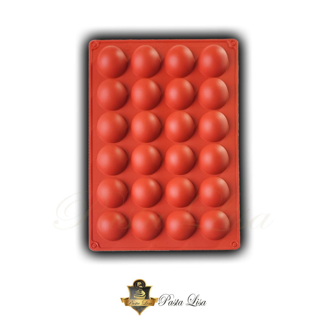 24'lü Yarım Küre Silikon Kalıp (4 cm)
