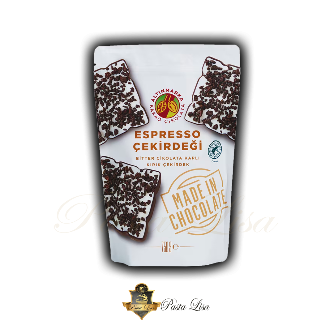 Altınmarka Bitter Çikolata Kaplı Kırık Espresso Çekirdeği 750 gr