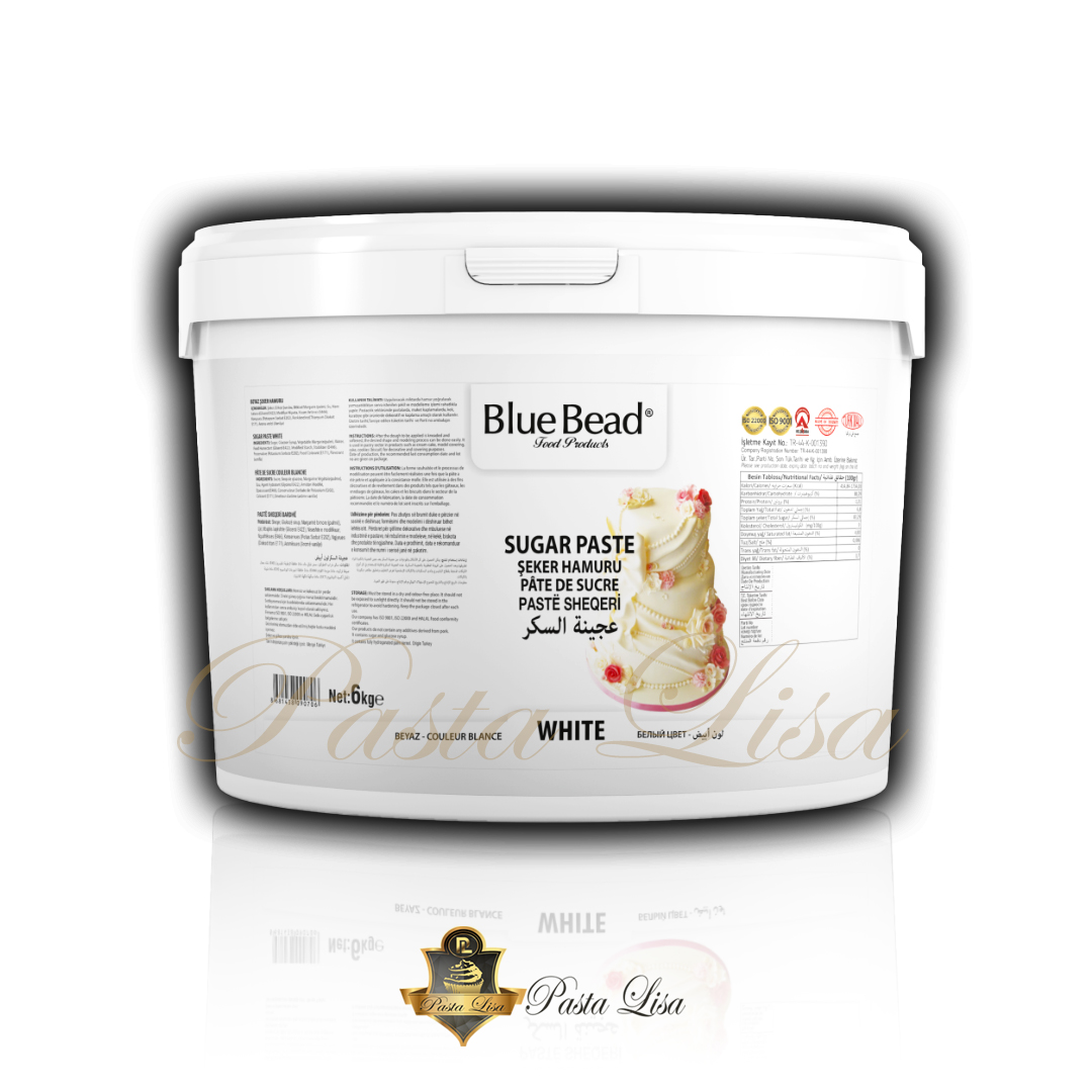 Blue Bead Şeker Hamuru 6kg - Beyaz