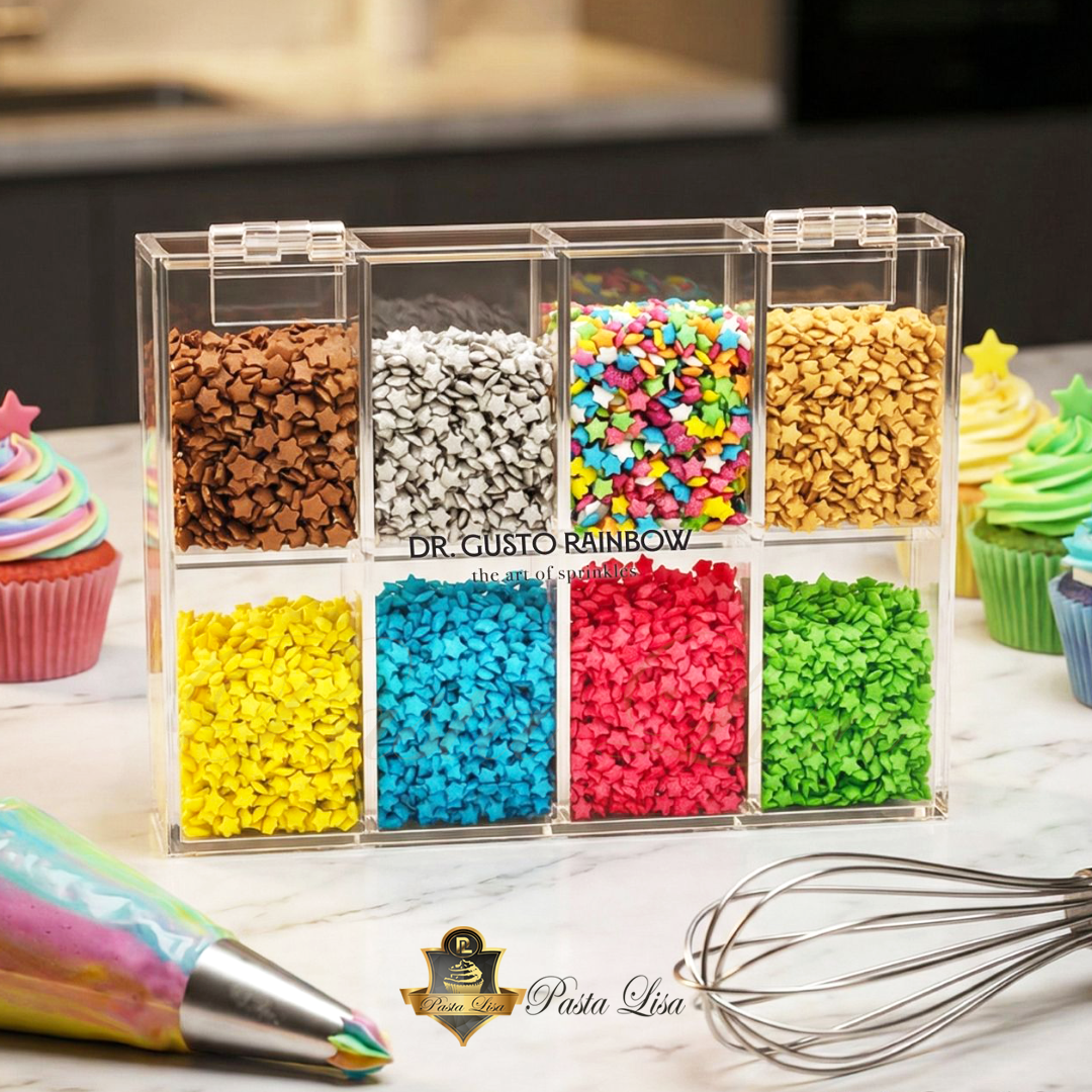 Dr.Gusto Rainbow Sprinkles 340g - Set 12