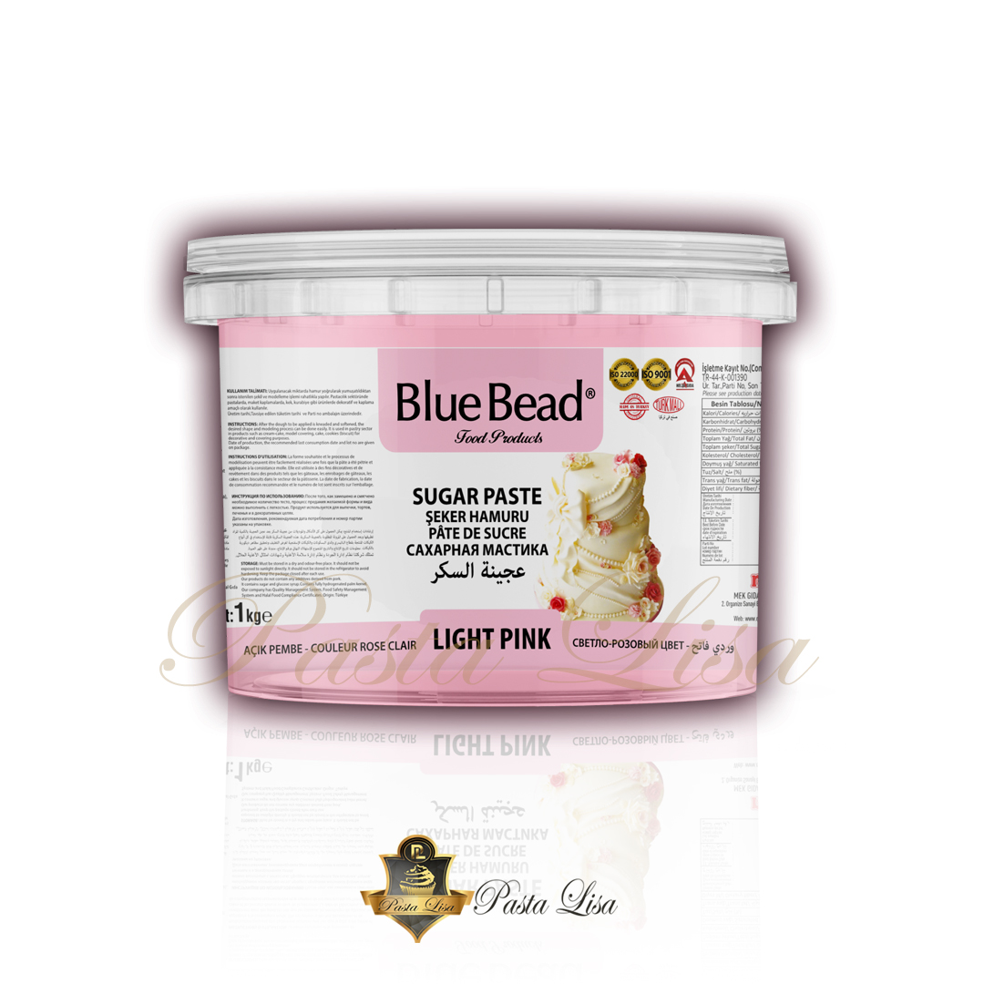 Blue Bead Şeker Hamuru 1kg - Pembe (Açık Ton)