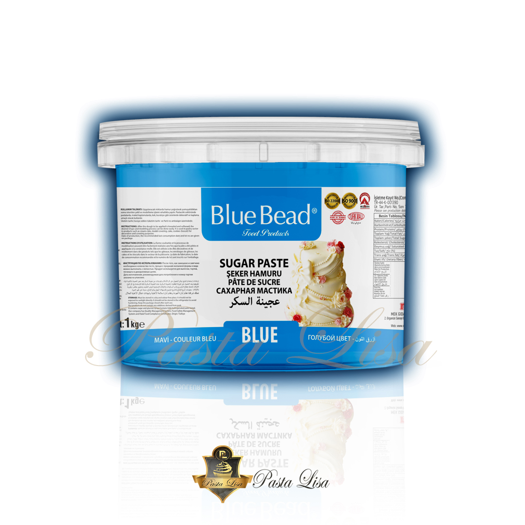 Blue Bead Şeker Hamuru 1kg - Mavi