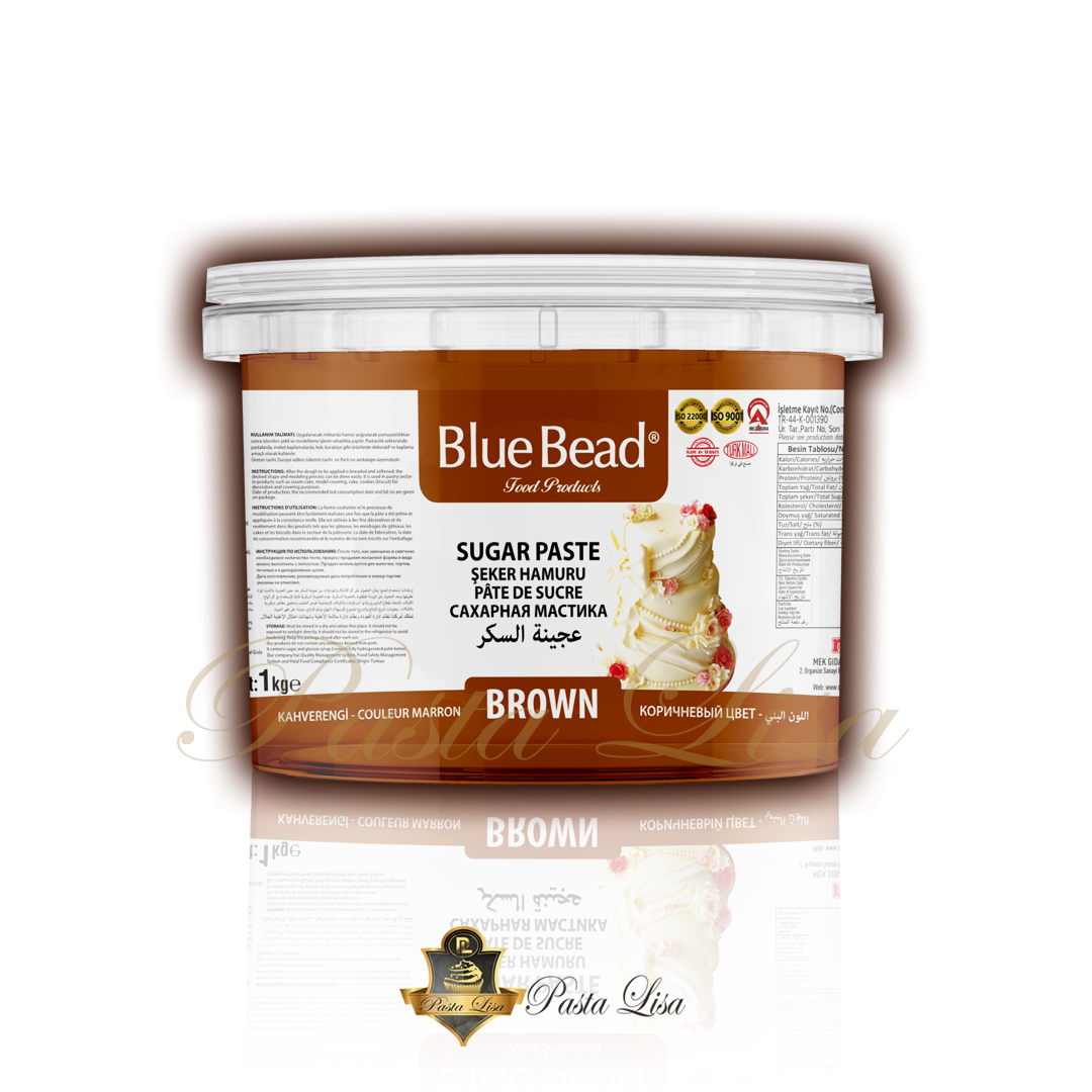 Blue Bead Şeker Hamuru 1kg - Kahverengi