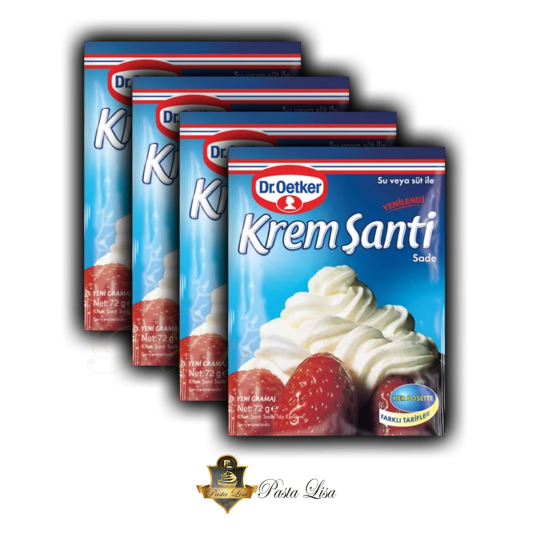 Dr.Oetker Krem Şanti 4'lü Paket (4x72g) 288 gr