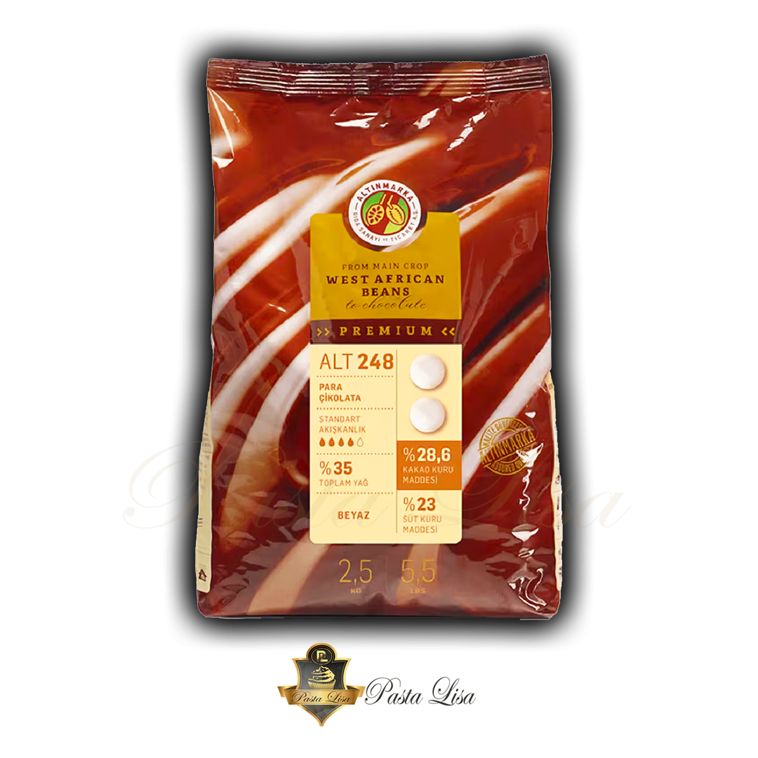 Altınmarka Beyaz Pul Çikolata 2,5kg