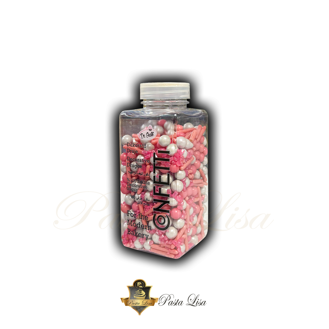 Dr.Gusto Konfeti Şeker 100gr - Mix (Pembe)