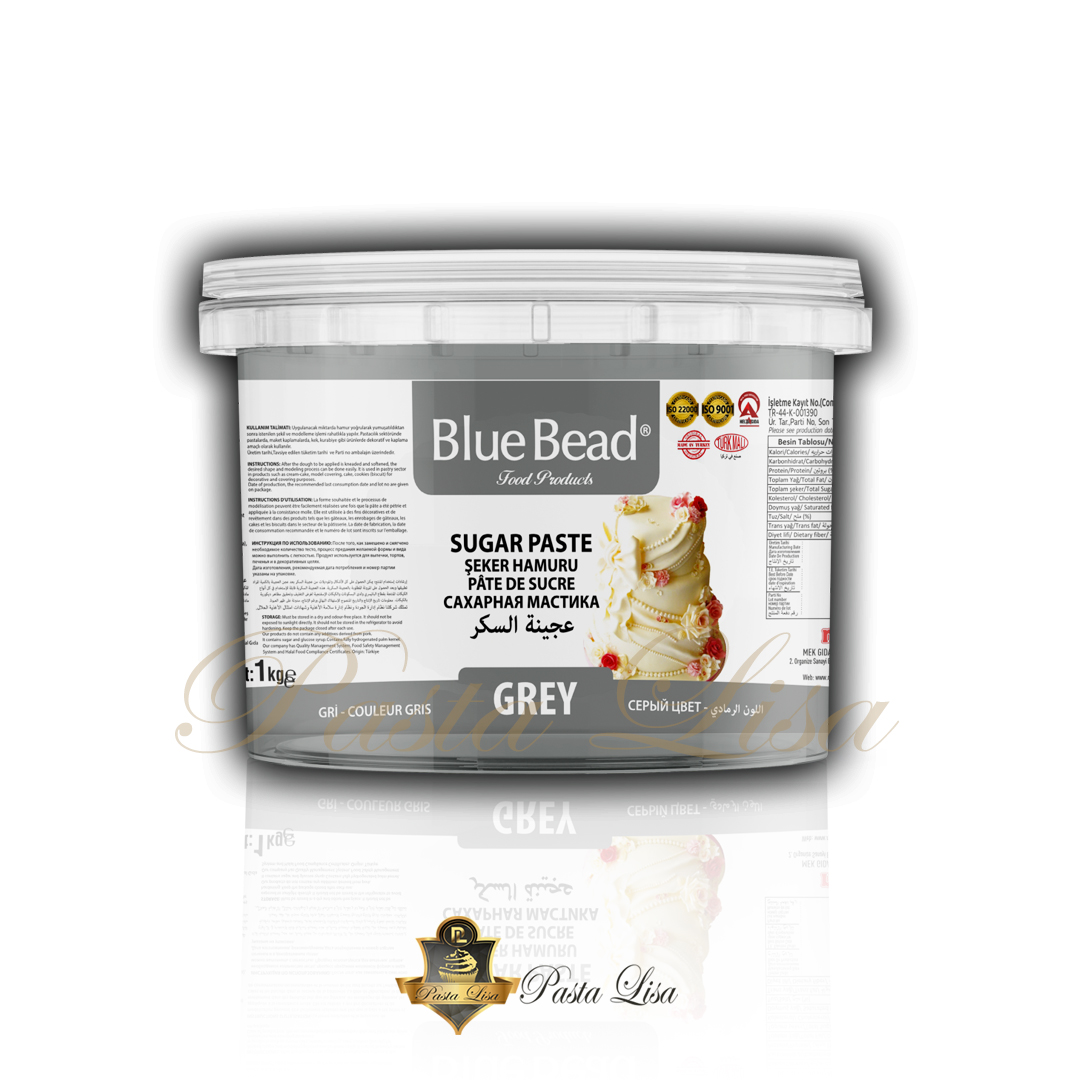 Blue Bead Şeker Hamuru 1kg - Gri