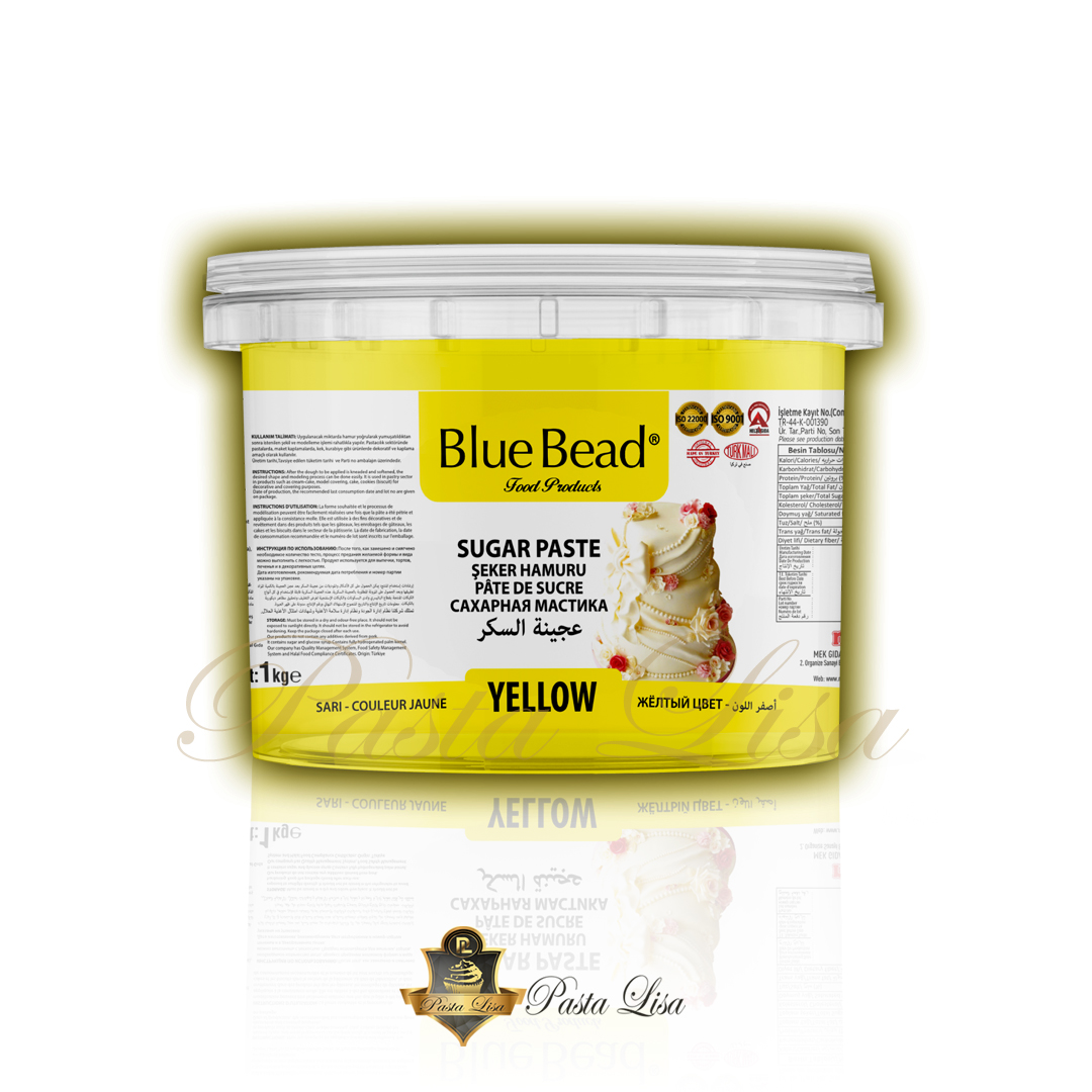 Blue Bead Şeker Hamuru 1kg - Sarı